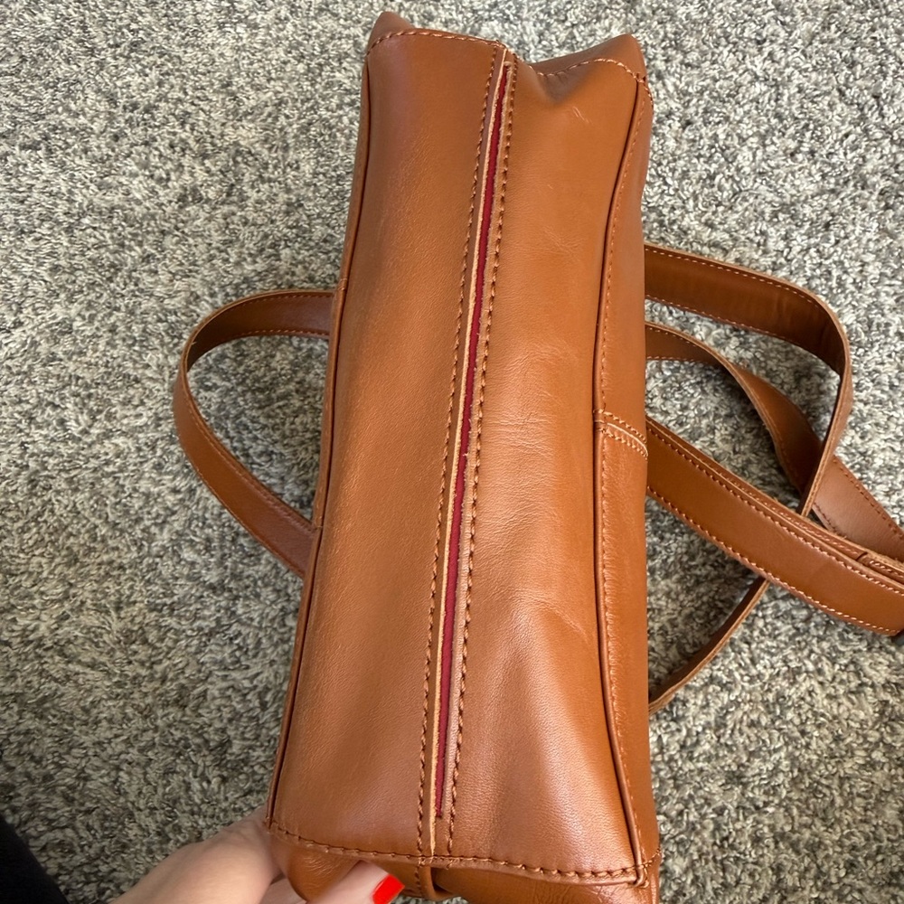Hammitt Tan Woven Patch Shoulder Bag with Silver Studs - Picture 5 of 9